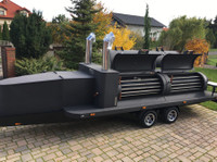 Smoker trailer grill mobilny bbq Texas 4 xxl long master - Samochody/Motocykle