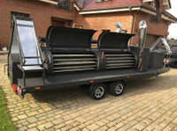 Smoker trailer grill mobilny bbq Texas 4 xxl long master - Araba/Motorsiklet