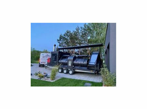 smoker trailer master smoker   bbq mobiler Grill - Mobil/Sepeda Motor