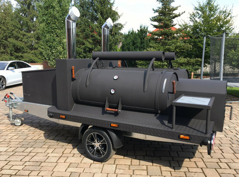 grill smoker trailer bbq grill na przyczepie Texas 4 Xxl - 汽车/摩托车