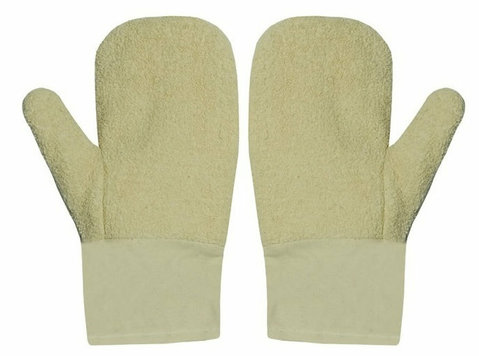Terry Mitten, Bakery Terry Glove Canvas Cuff, Terry Mitts - Ropa/Accesorios