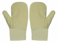 Terry Mitten, Bakery Terry Glove Canvas Cuff, Terry Mitts - Kleding/accessoires