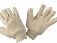 Terry Mitten, Bakery Terry Glove Canvas Cuff, Terry Mitts - Kleding/accessoires