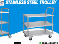 Stainless Steel Trolley | Steel Trolley | Pakistan No.1 - Meble/AGD