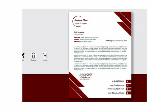 Letterhead Design Template for Official Letters - Product - - Buy & Sell: Other