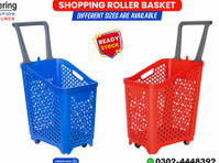 Shopping Roller Basket | Plastic Shopping Roller Basket - Lain-lain