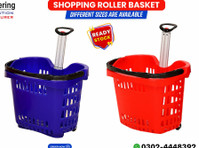 Shopping Roller Basket | Plastic Shopping Roller Basket - Outros