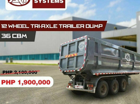 Trailer Dump 36 cubic meter tri-axle 12-wheel new FOR SALE - Muu