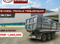 Trailer Dump 36 cubic meter tri-axle 12-wheel new FOR SALE - 기타