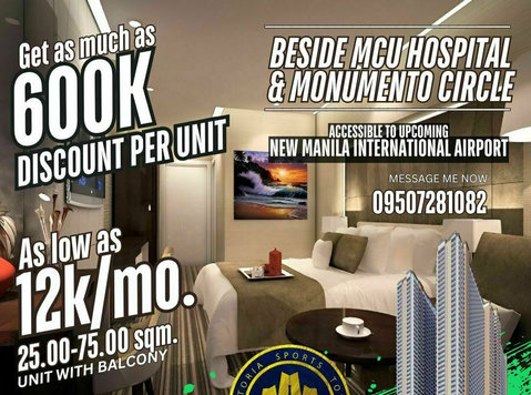 Studio Unit With Balcony In Caloocan As Low As 12k Monthly - Buy & Sell: Other