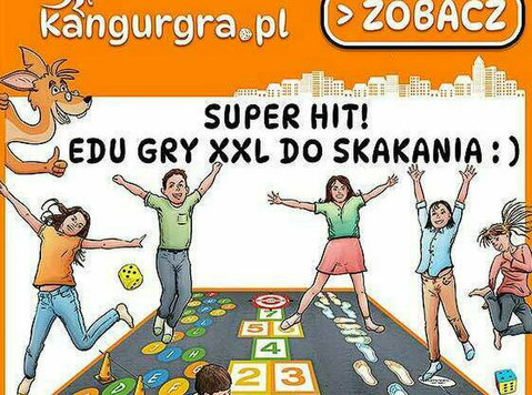 wielkie gry planszowe do skakania dla Dzieci od Kangurgra.pl - Dla dzieci