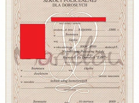 Kup świadectwo szkolne z wpisem , Mature z wpisem - Inne