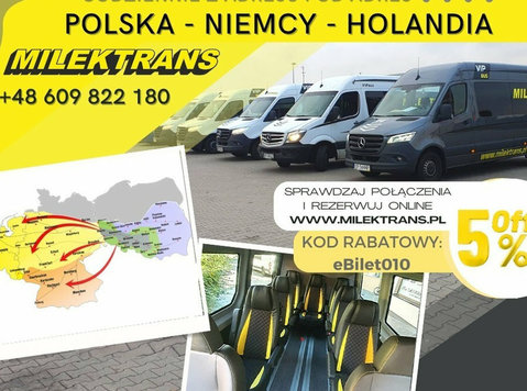 Milektrans przewóz osób Polska-Nemcy-Holandia - Mudança/Transporte