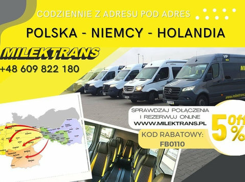 Milektrans przewóz osób Polska-niemcy-holandia - Flytning/transport