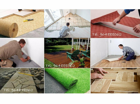 Aplicação de pavimento flutuante, cerâmicas, alcatifas, .. - Construção/Decoração