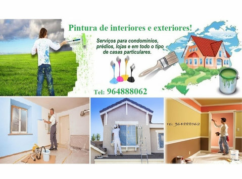 Pintura espaços de habitação e comércio. - Domésticos/Reparação