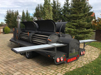 smoker trailer  grill bbq texas 4 xxl long mobilny master - Biler/motorcykler