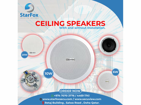 Ceiling Speakers With and Without Installation - Elektronika