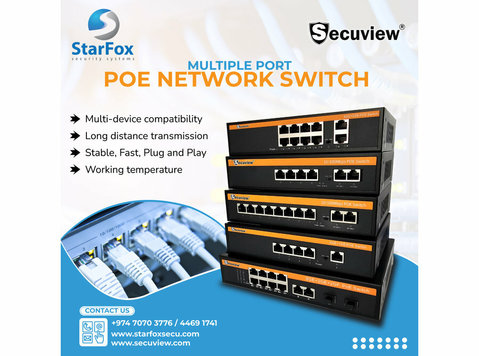 Multiple Port Poe Network Switch - Electronique