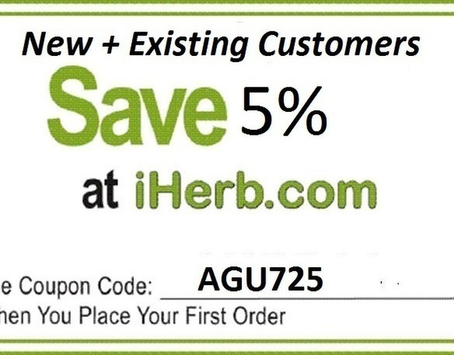 Iherb promo code. Discount customers.