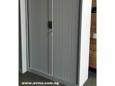 Half height and full height Tambour Door Cupboards for sale - Meble/AGD