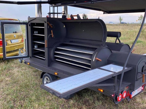 smoker trailer master smoker bbq grill texas 2 xxl - Samochody/Motocykle