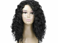Black Long Big Bouffant Curly Wigs Synthetic Heat Resistant - Ruha/Ékszer
