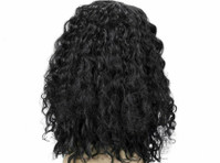 Black Long Big Bouffant Curly Wigs Synthetic Heat Resistant - 服饰