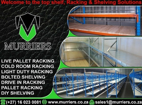 Welcome to the top shelf, racking and shelving solutions. - மற்றவை 