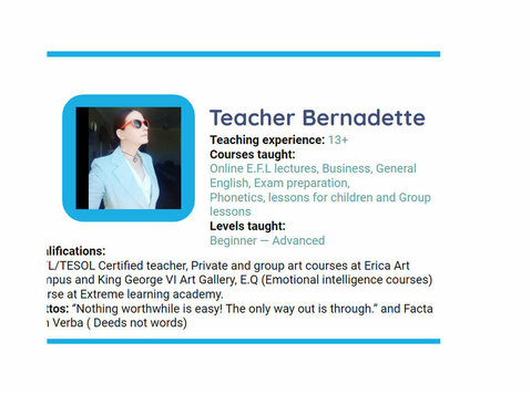 Online English lessons with a Tefl/TESOL Certified teacher ! - Jazykové kurzy