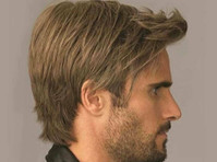 Men Wigs Brown Mix Short Layered Natural Looking Fluffy - Ropa/Accesorios