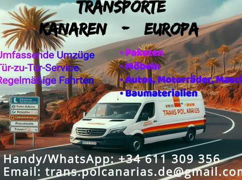 Transport Canary Islands - Europe - Mudança/Transporte