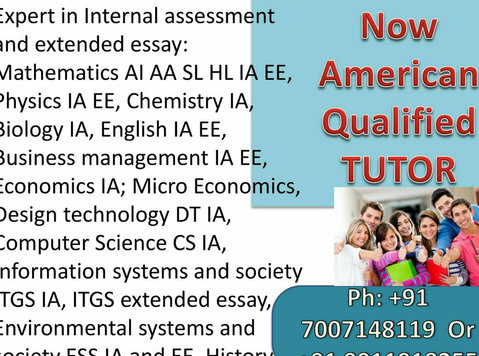 A grade tutor for Ib Ia Extended Essay and Tok essay - 기타