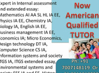 A grade tutor for Ib Ia Extended Essay and Tok essay - Classes: Other
