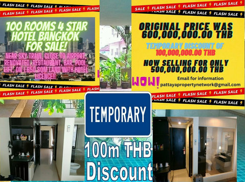 100m Thb Discounted Hotel Bangkok - Parceiros de Negócios