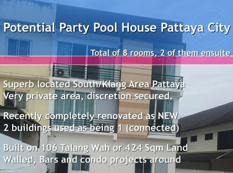 Potential Pool Party House Pattaya City for Sale Pattaya - Forretningspartnere