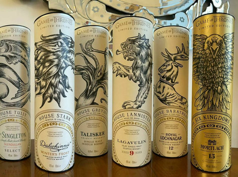 Limited Edition Game of Thrones Whiskies (9 bottles) - Altele