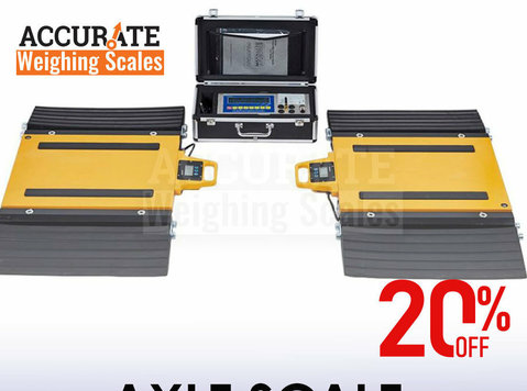 axle car scales with double in and out ramps for stability - Autres