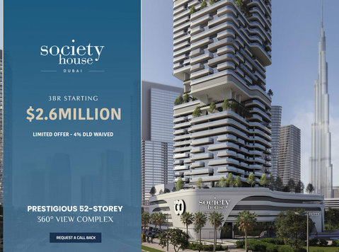 Society House Apartments for Sale in Downtown Dubai - Buy & Sell: Other