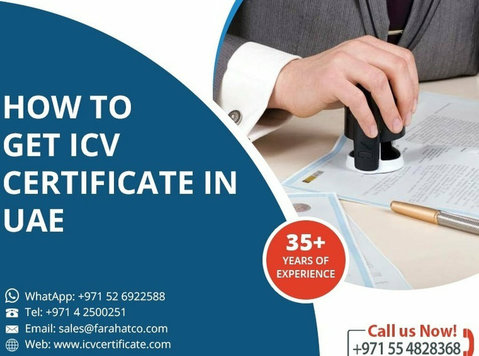 Icv certification in uae - Legal/Finance
