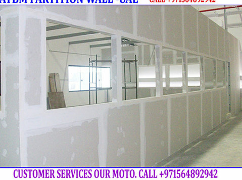 Office Gypsum Wall Partition Contractor Umm Al Quwain Ajman - Services: Other