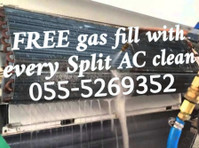 emergency ac services 055-5269352 free gas fill split clean - صفائي