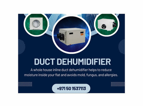 Inline duct dehumidifier for whole house humidity control - Lain-lain