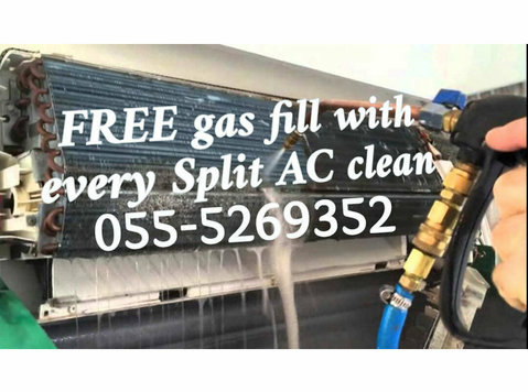 all types of ac clean repair 055-5269352 dubai ajman gas new - 建物/装飾