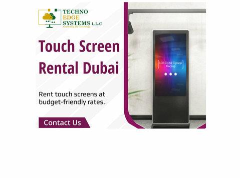 How Does Touch Screen Rental Enhance Events in Dubai? - Komputer/Internet