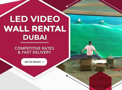 Customized Led Video Wall Rentals in Dubai Uae - Diğer