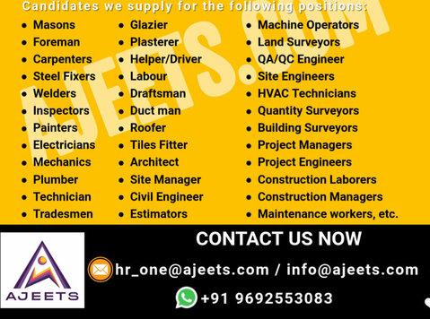 Looking for Best Construction Recruitment Agencies for Dubai - Muu
