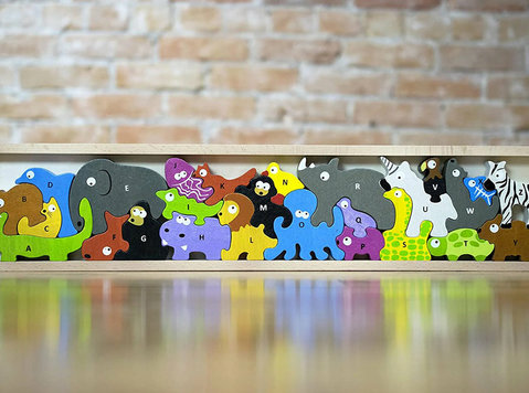 Begin Again Animal Parade A to Z Puzzle And Playset - Miminka a děti