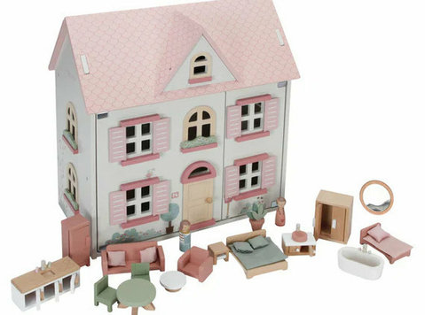 Little Dutch Dolls House with 25 pieces of furniture and acc - Miminka a děti