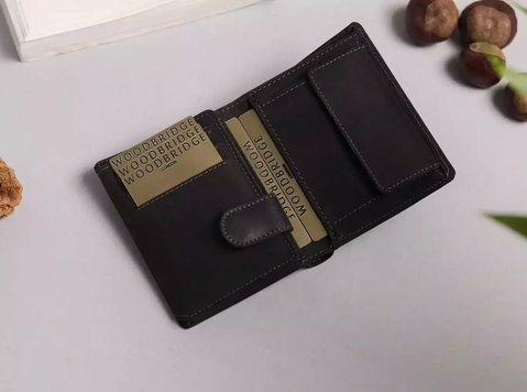 Buy mens trifold leather wallet - Ρούχα/Αξεσουάρ